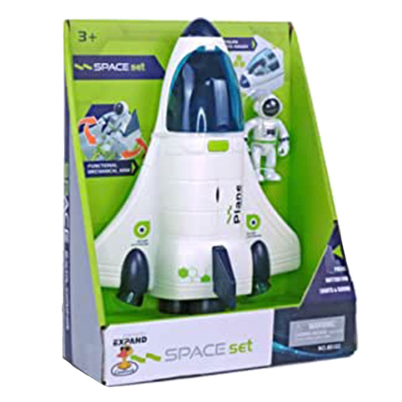 Navette d'espace avec astronaute et lumires et sons