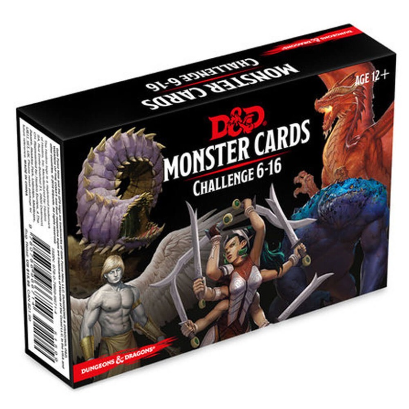 D&D Spellbook Cards Monster Challenge Deck 6-16 (74 cartes)