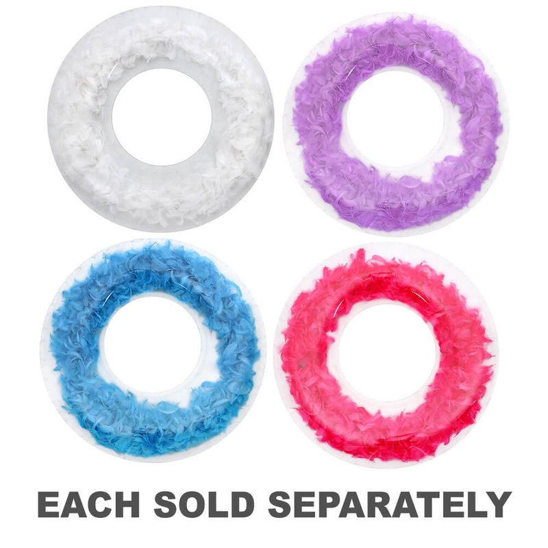 Lger comme une bague de natation en plumes 116 cm