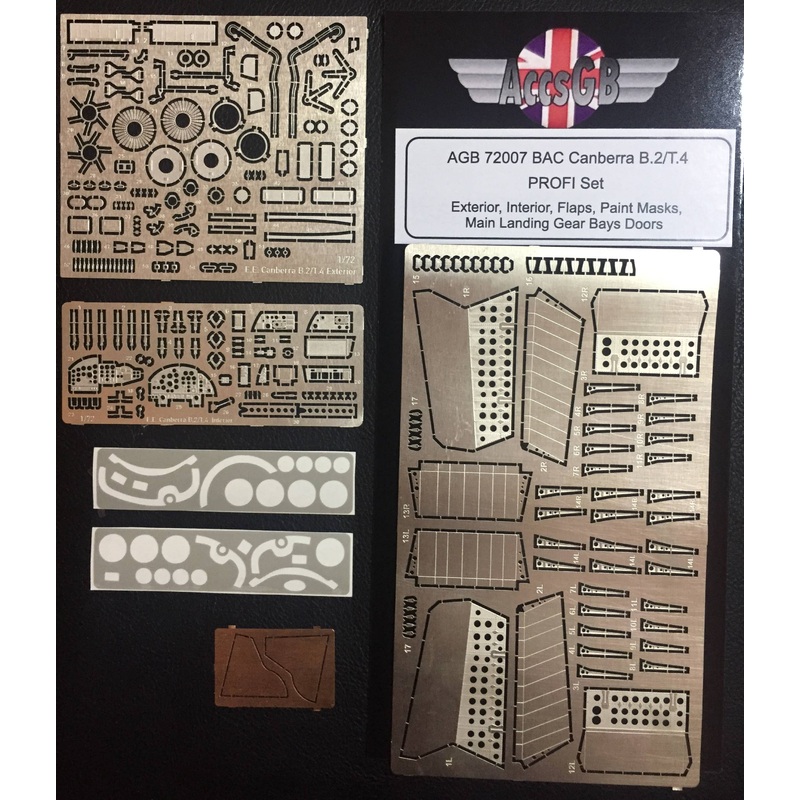 1/72 BAC/EE Canberra B.2/T.4 PROFI Detailing Set (Includes Exterior, Interior Flaps and Painting Masks)