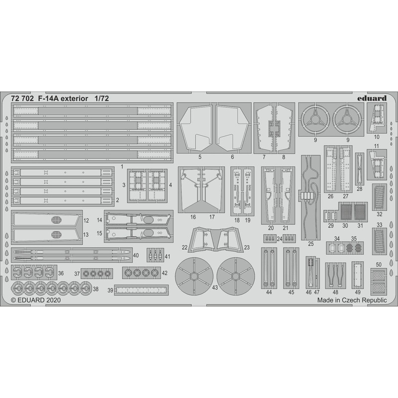 1/72 F-14A Exterior Photo-Etched Parts (for Academy)