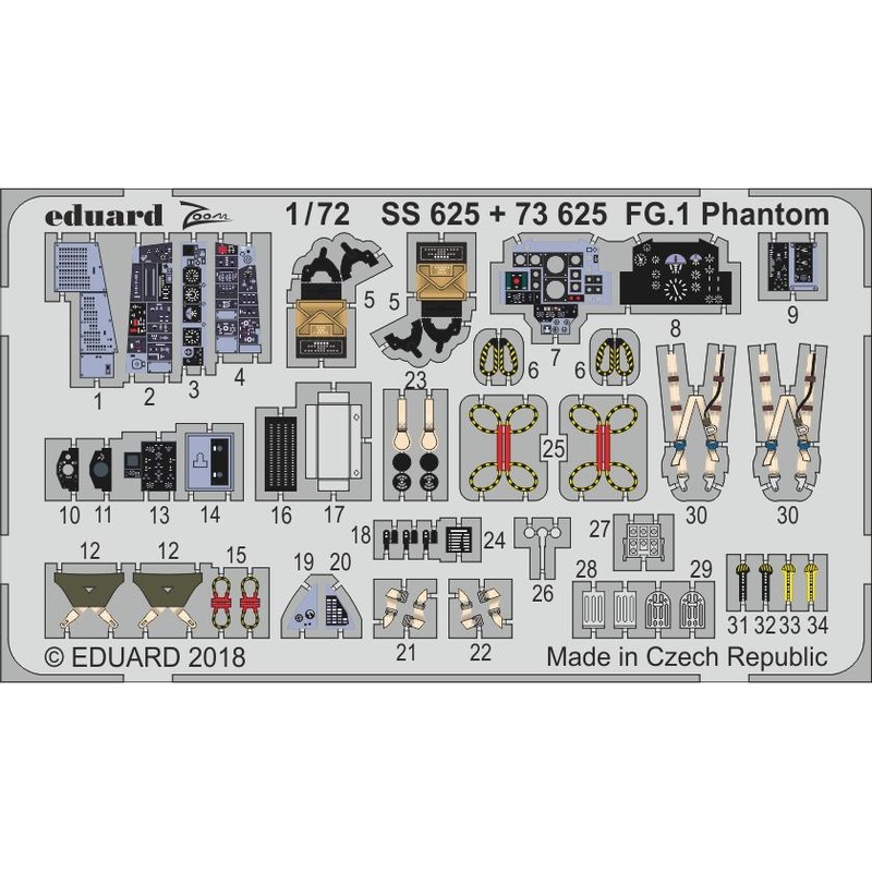 1/72 FG.1 Phantom Zoom Photo-Etched Parts (for Airfix)