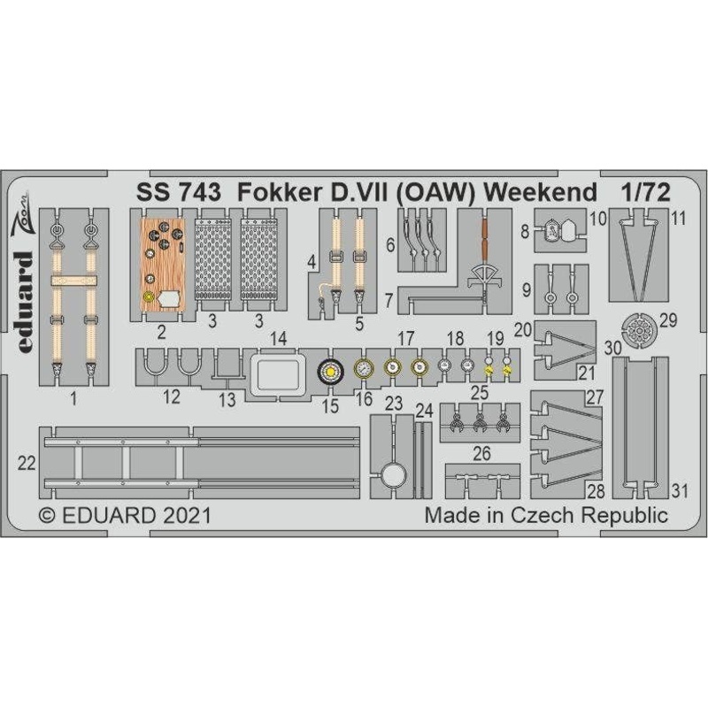 1/72 Fokker D.VII (OAW) Weekend (for EDUARD)