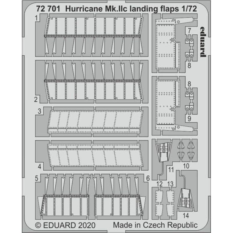 1/72 Hurricane Mk.IIc Landing Flaps (for Arma Hobby)