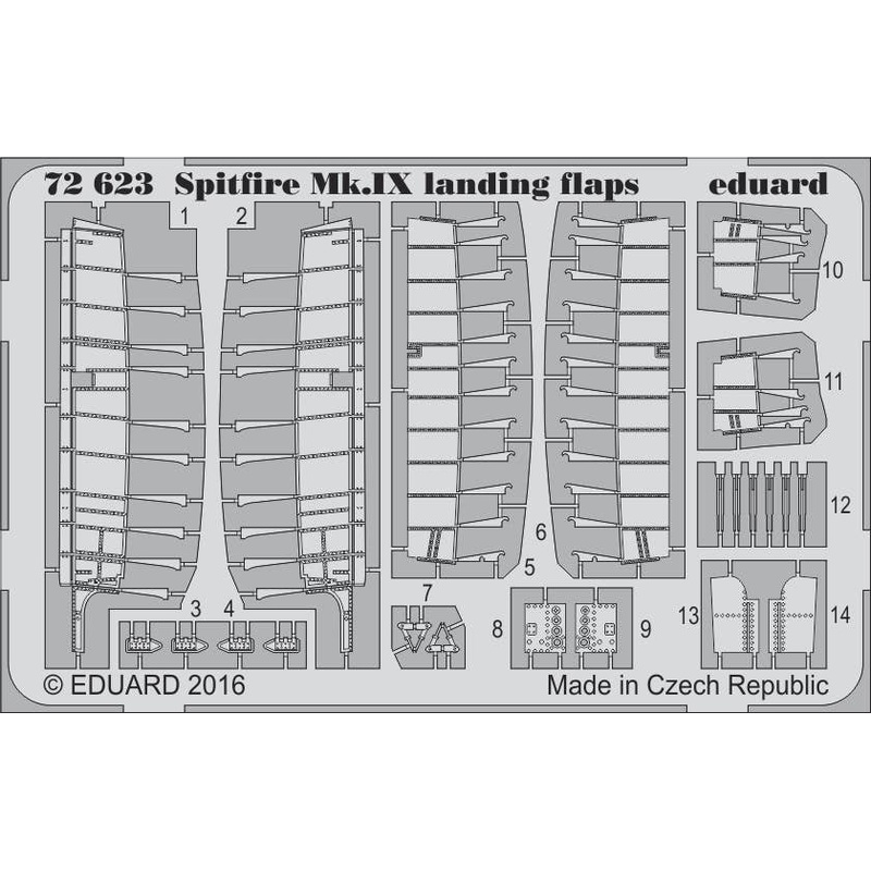 1/72 Spitfire Mk.IX Landing Flaps (Eduard)