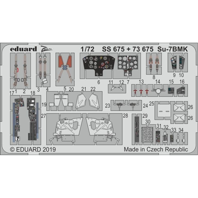 1/72 Su-7BMK Zoom Photo-Etched Parts (for Modelsvit)