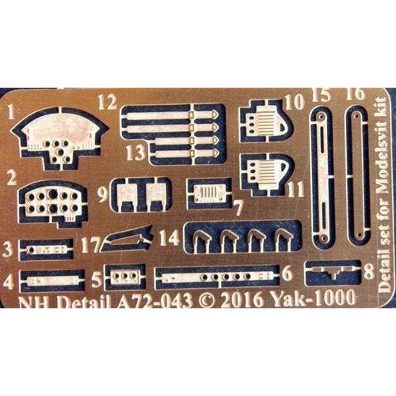 1/72 Yakovlev Yak-1000 Detail Set (ModelSvit 72026)