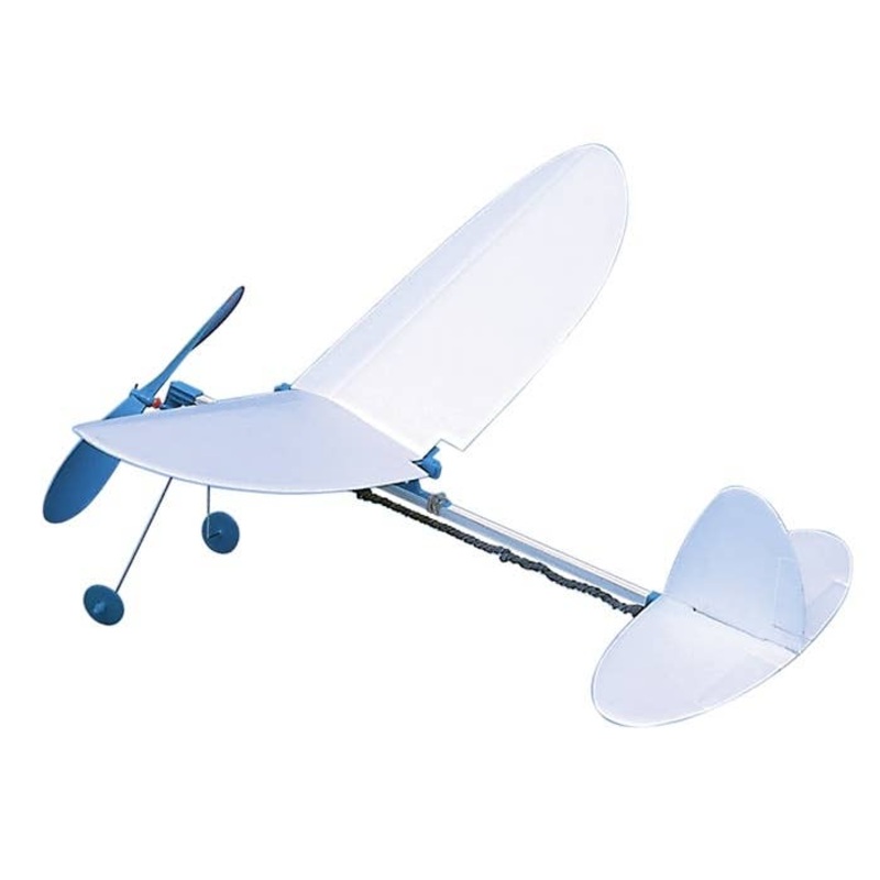 Let's Fly and Play Series TA-06 Rubber Powered Plane (Round)