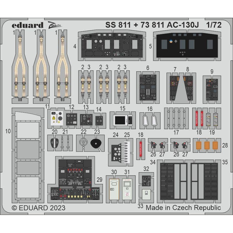 1/72 AC-130J Zoom set (for Zvezda)
