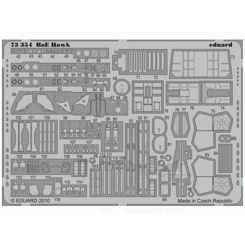 1/72 BAe Hawk Photo-Etched Parts S.A. (for Airfix)