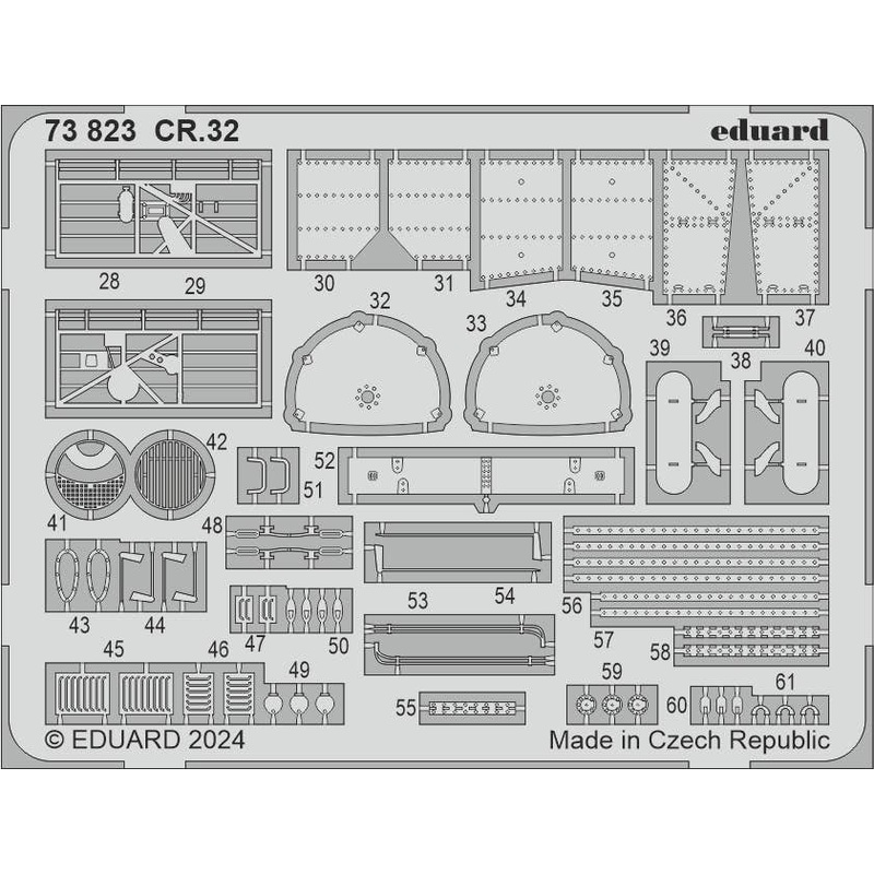 1/72 CR.32 Photo etched (for ITALERI)
