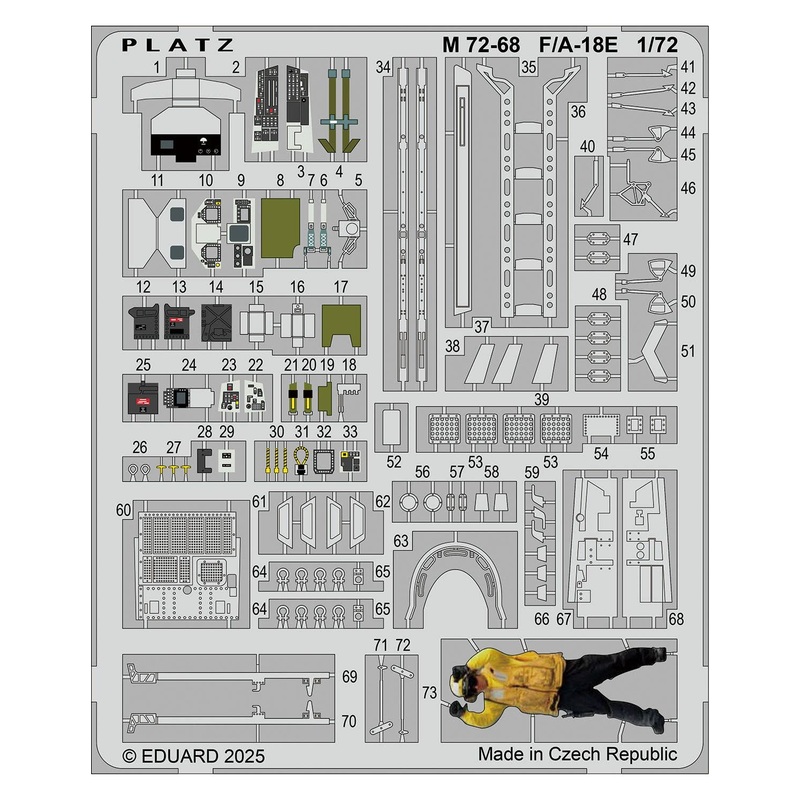1/72 Etching parts for F/A-18E Super Hornet