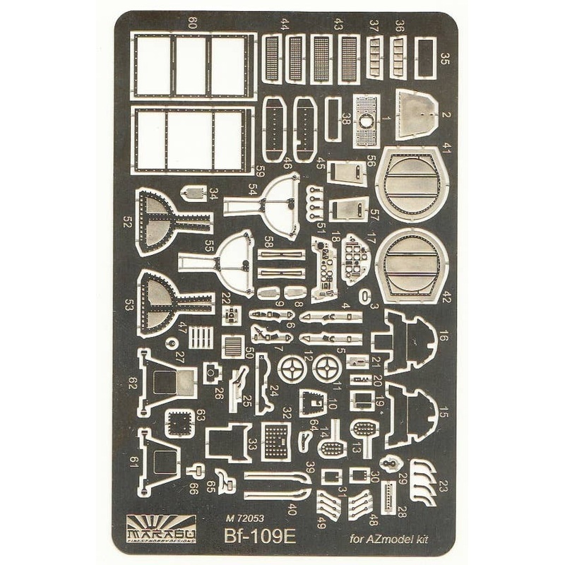 1/72 Etching Parts Set For Bf-109E (for AZ Model)