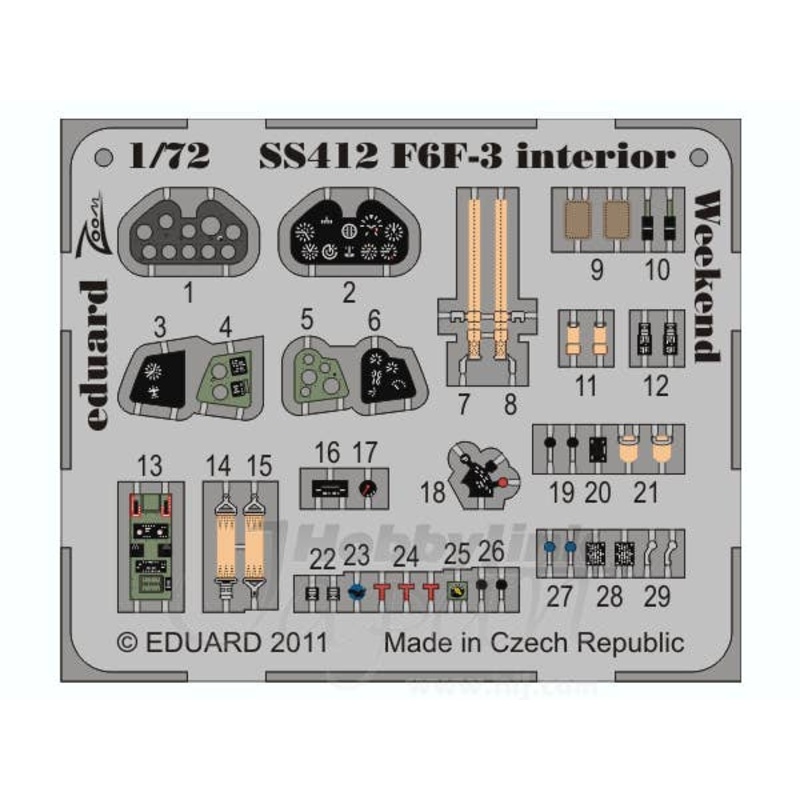 1/72 F6F-3 Interior S.A. Weekend (Eduard)