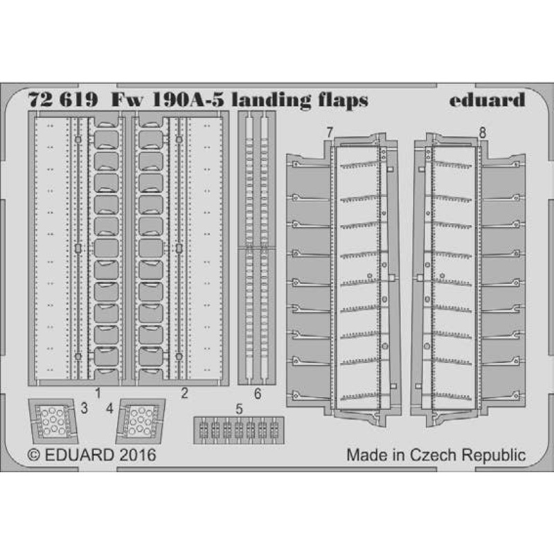 1/72 Fw 190A-5 Landing Flaps (Eduard)