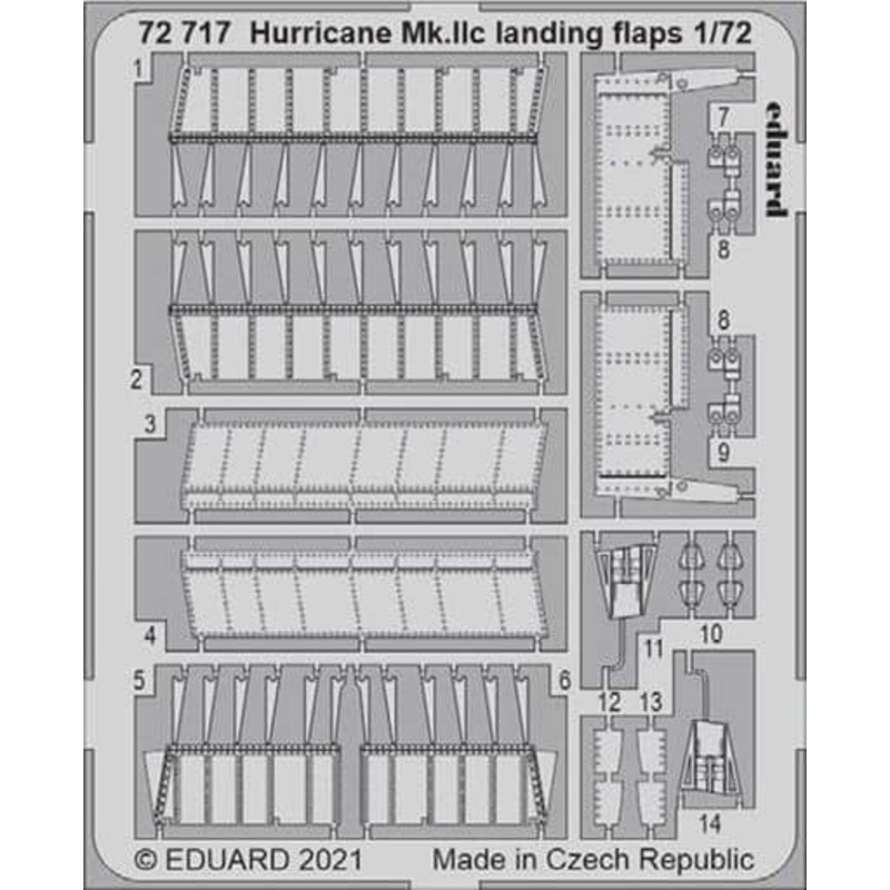 1/72 Hurricane Mk.IIc landing flaps for ZVEZDA