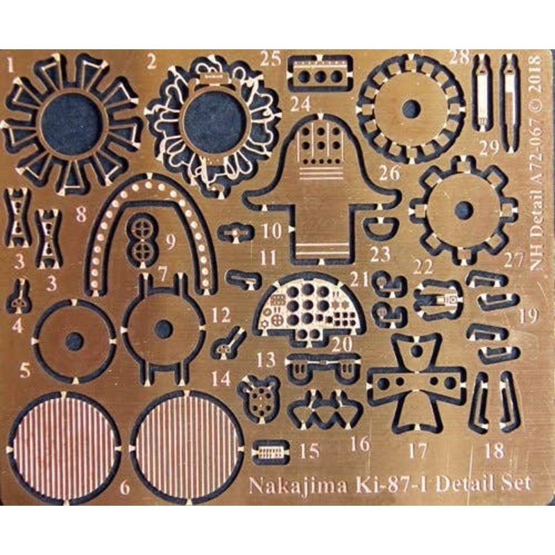 1/72 Nakajima Ki-87 Detail Set for RS Models