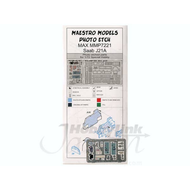 1/72 Saab J21A Detail Set (for Special Hobby)