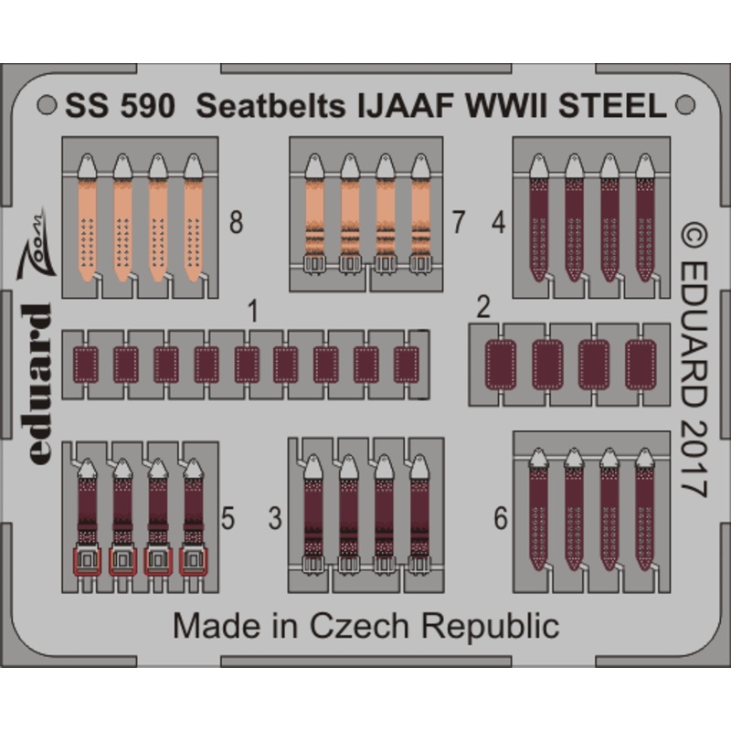 1/72 Seatbelts IJAAF WWII STEEL (Eduard)