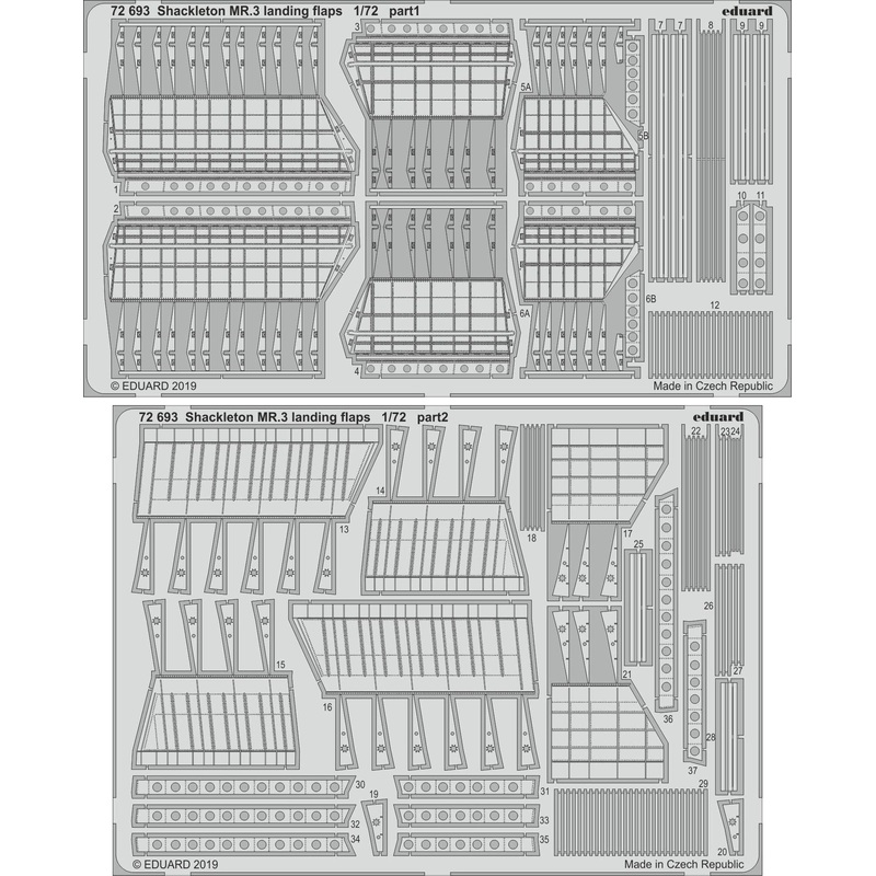 1/72 Shackleton MR.3 Landing Flaps (for Revell)