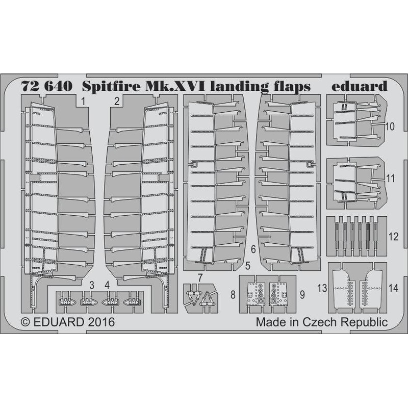 1/72 Spitfire Mk.XVI Landing Flaps (Eduard)