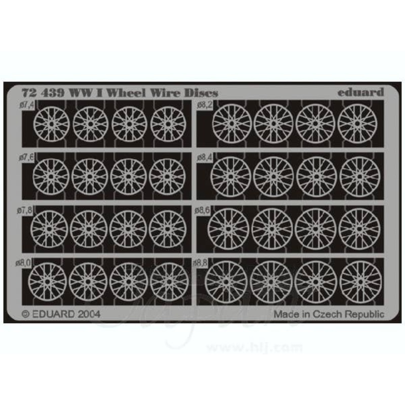 1/72 WWI Wheel Wire Discs