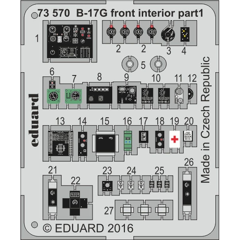 1/72 B-17G Front Interior (Airfix A08017)