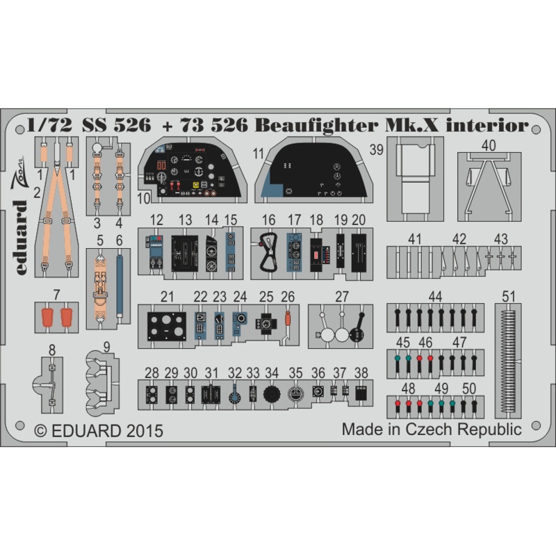1/72 Beaufighter Mk.X Interior S.A. (for Airfix)