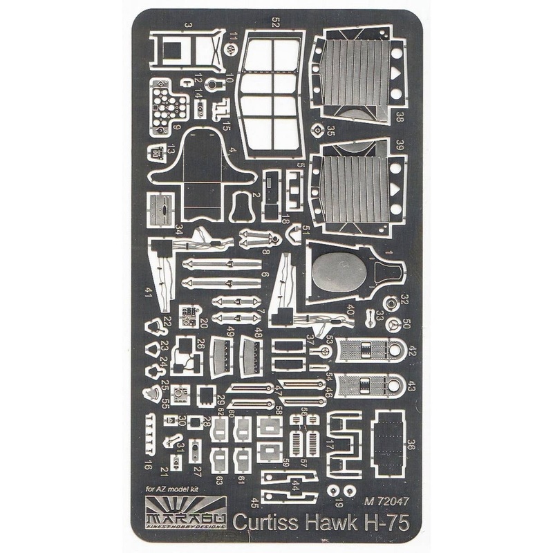 1/72 Etching Parts for Curtis Hawk H-75 (for AZ Model)