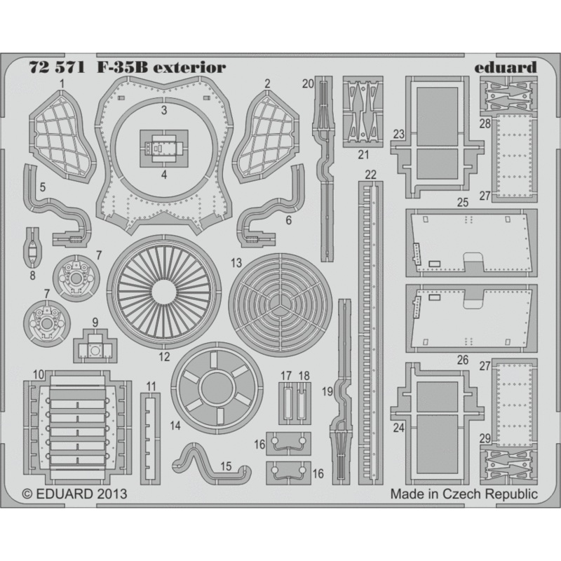 1/72 F-35B Exterior Parts Set (for Fujimi)