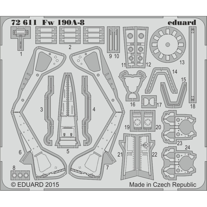 1/72 Fw 190A-8 Parts Set (for Eduard)