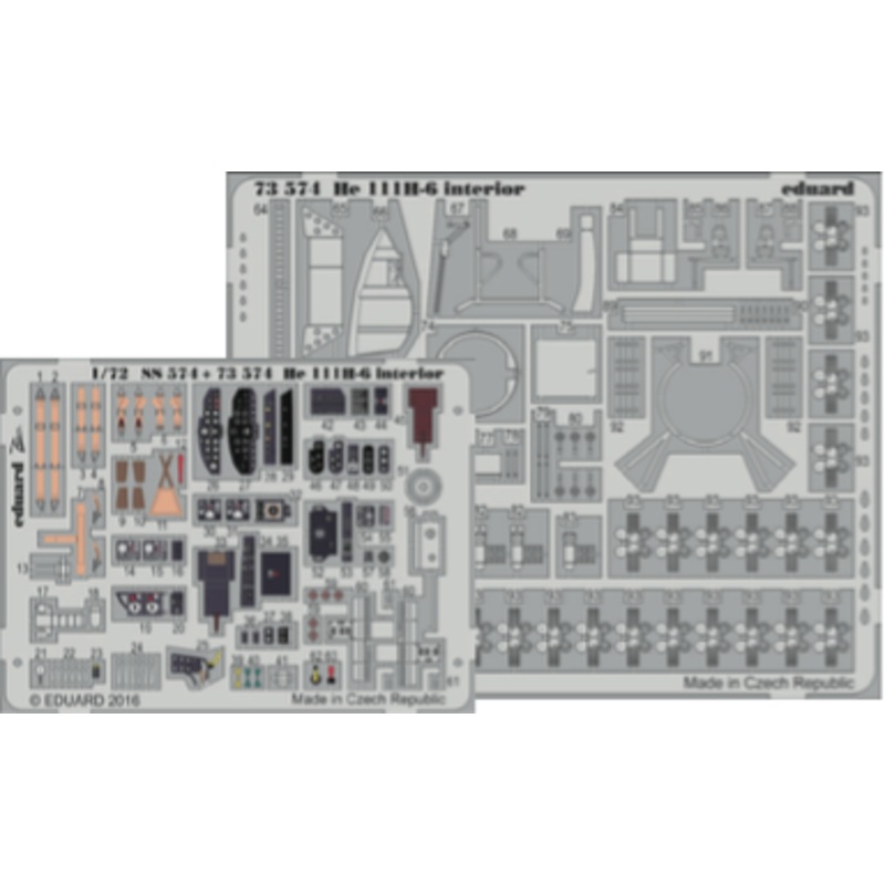1/72 He 111H-6 Zoom Etching Parts (Airfix)