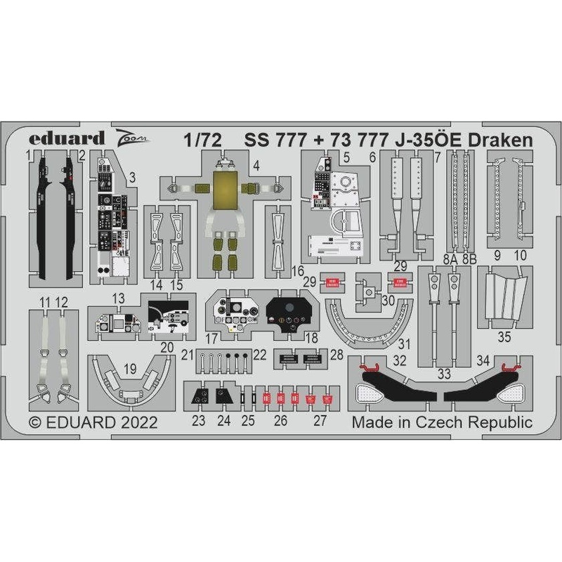 1/72 J-35OE Draken (for HASEGAWA/HOBBY 2000)
