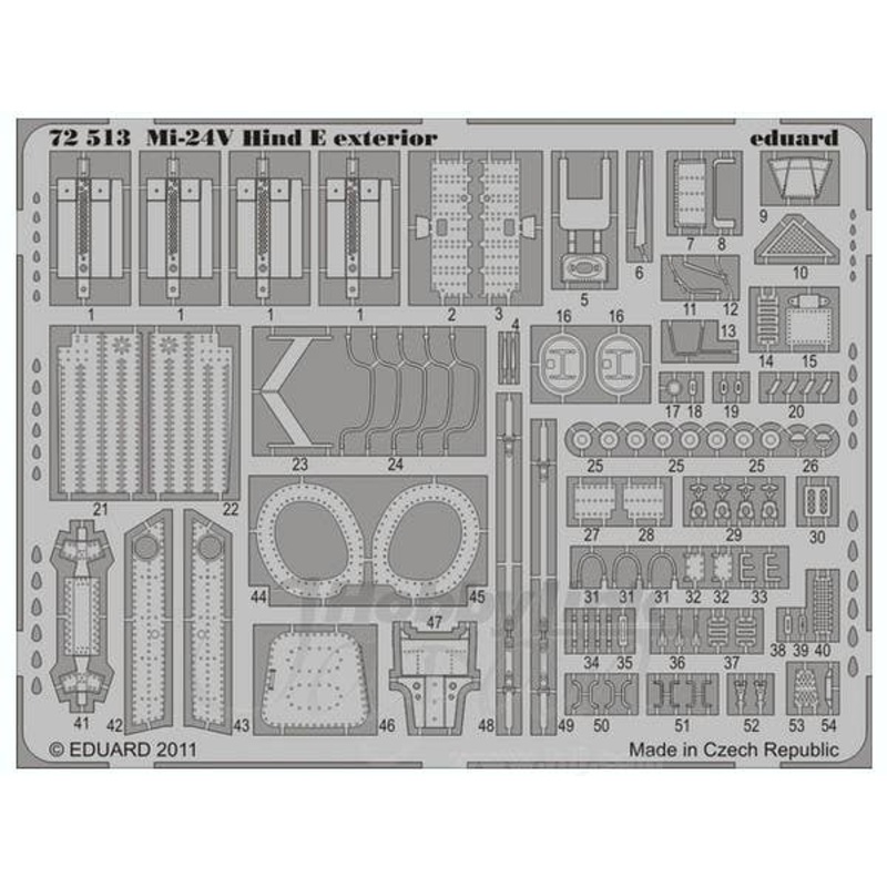 1/72 Mi-24V Hind E Exterior (for Zvezda)