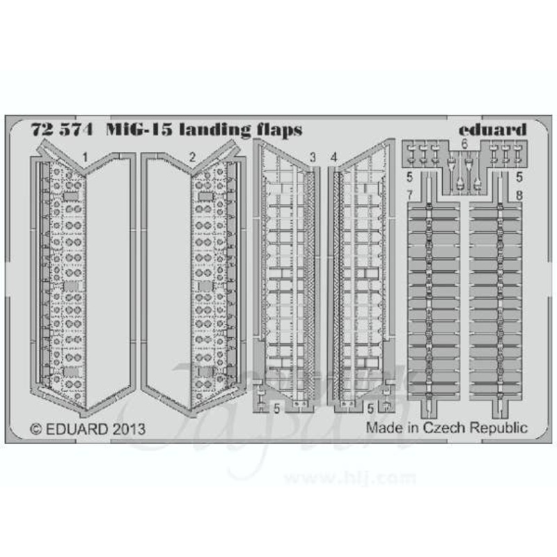 1/72 MiG-15 Landing Flaps (for Eduard)