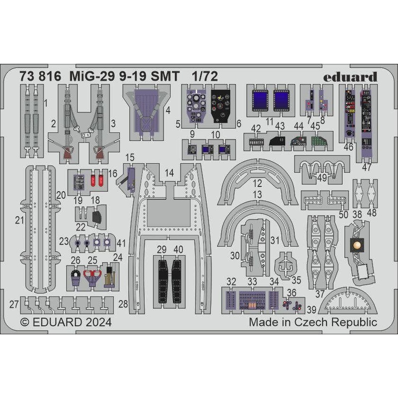 1/72 MiG-29 9-19 SMT Photo etched (for GREAT WALL HOBBY)