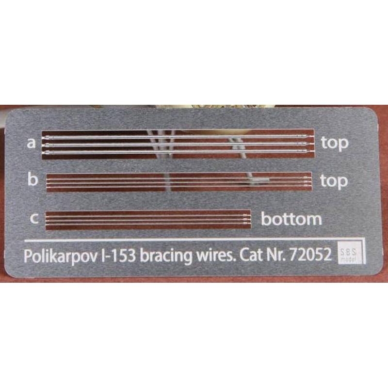 1/72 Polikarpov I-153 Chaika Rigging Wire Set (for ICM/Revell)