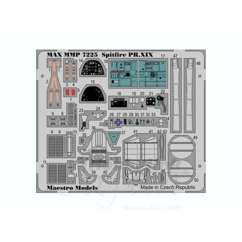 1/72 S31 Spitfire PR Mk.XIX Detail Set (Airfix)