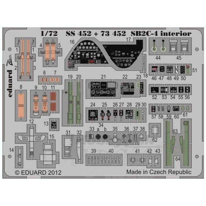 1/72 SB2C-4 Interior S.A. (Cyber Hobby)