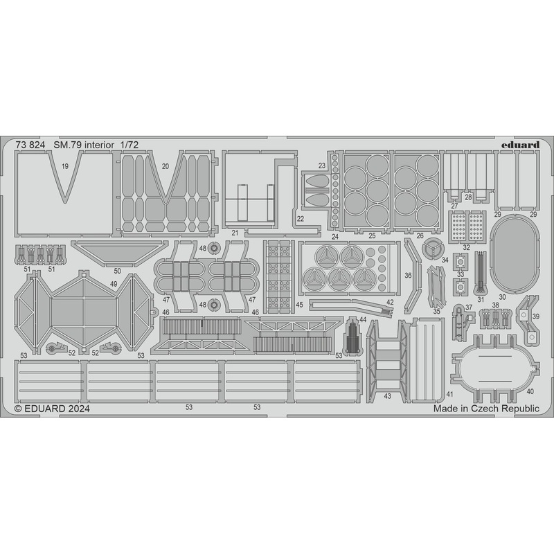 1/72 SM.79 interior Photo etched (for ITALERI)