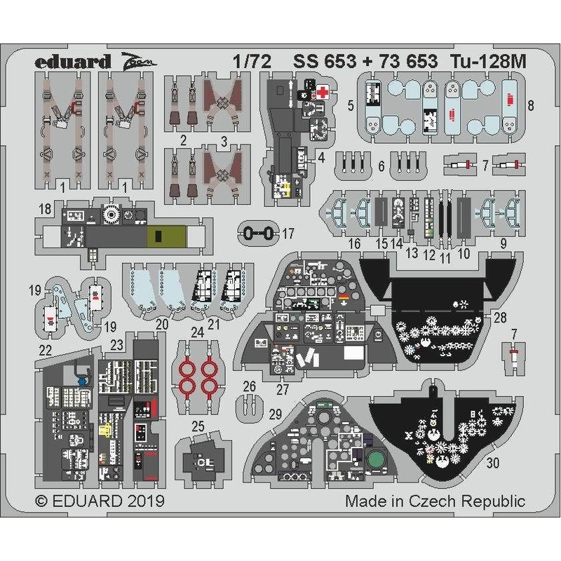 1/72 Tu-128M Zoom Photo-Etched Parts (for Trumpeter)