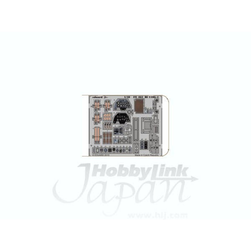 1/48 Bf110G-4 Weekend Interior Color PE Self-Adhesive (for Eduard) Zoom