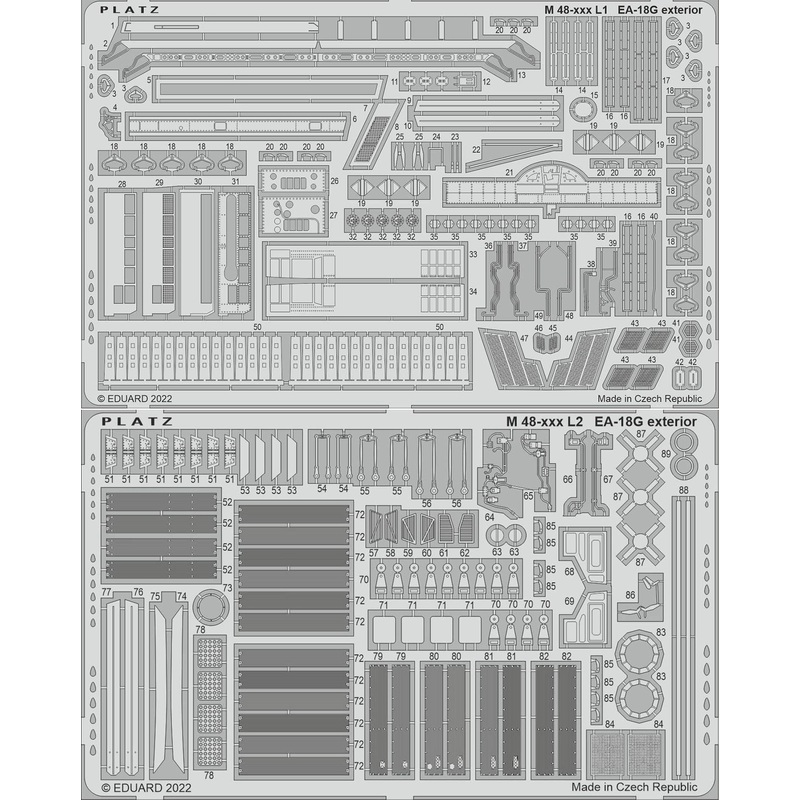 1/48 EA-18G Growler Etching Parts For Exterior