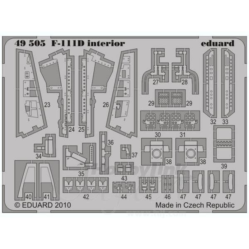 1/48 F-111D Interior Self-Adhesive (for Hobby Boss)