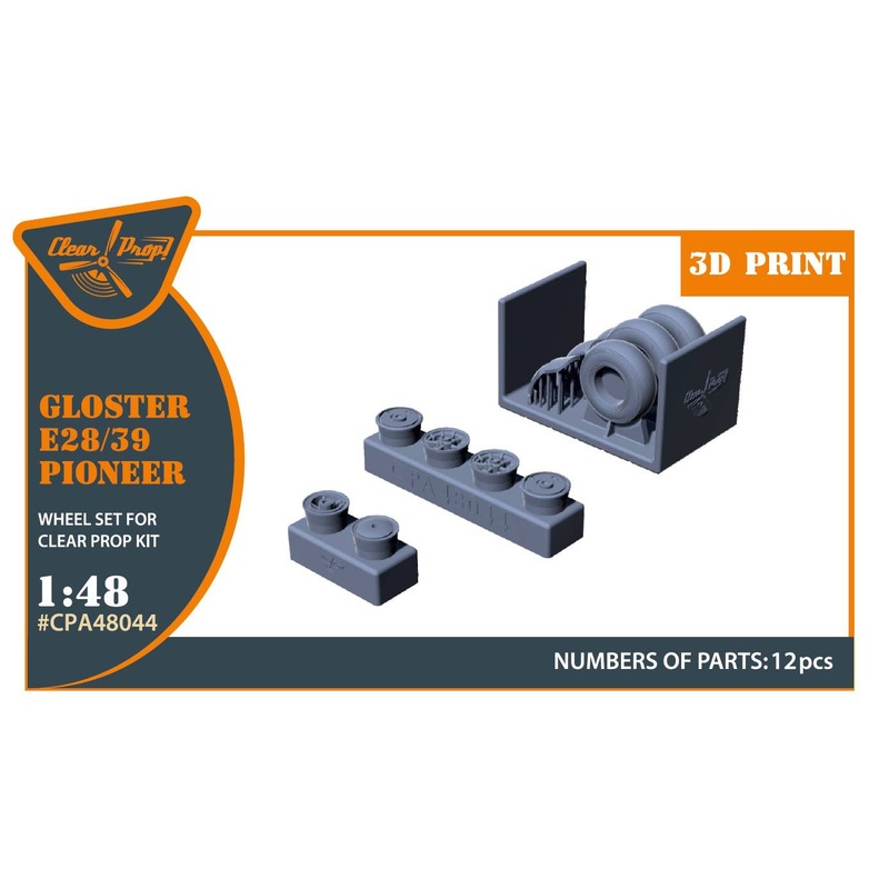 1/48 Gloster E28/39 Pioneer wheel set (for Clear Prop!)