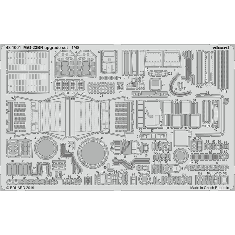 1/48 MiG-23BN Upgrade Set Photo-Etched Parts (for Eduard/Trumpeter)