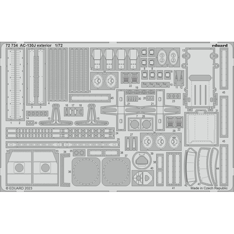 1/72 AC-130J exterior (for ZVEZDA)