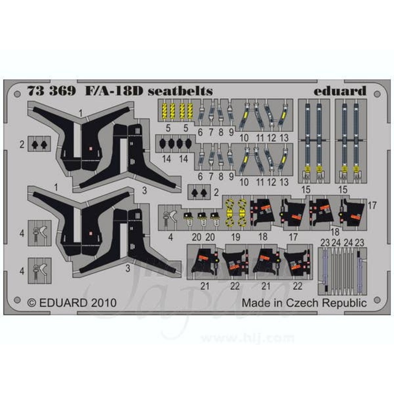 1/72 F/A-18D Seatbelts (for Academy)