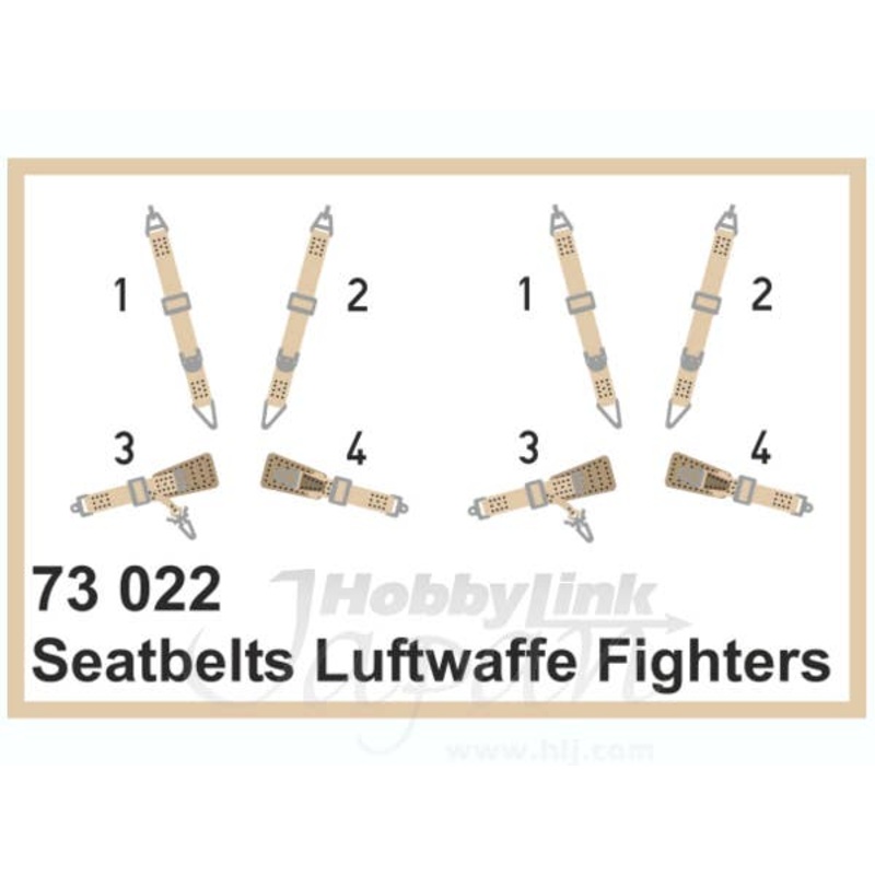 1/72 German LAW Super Fabric Seatbelts for Fighters