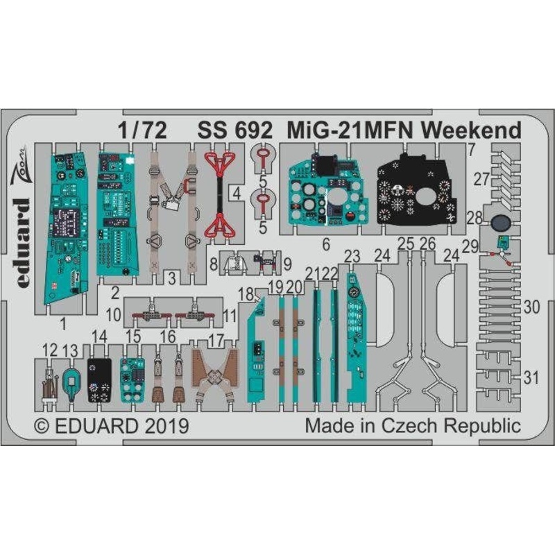 1/72 MIG-21MFN Weekend (for Eduard)